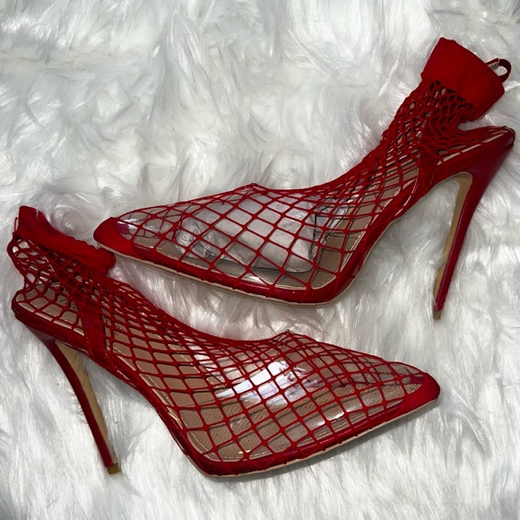 Fishnet Sexy Heels - Picture 3 of 3